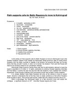 Összefoglalók, jegyzetek 'For Various Articles from "The Baltic Times"', 6.                