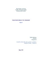 Kutatási anyagok 'Television Impact on Children', 1.