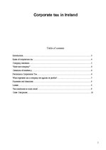 Kutatási anyagok 'Corporate Tax in Ireland', 1.                