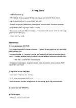 Összefoglalók, jegyzetek 'Arany János', 1.                