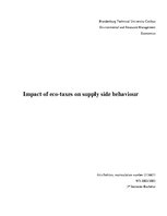 Kutatási anyagok 'Impact of Eco-taxes on Supply Side Behavior', 1.                