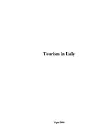 Kutatási anyagok 'Tourism in Italy. Economic Research', 1.                