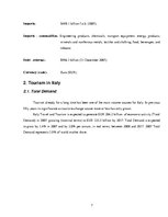 Kutatási anyagok 'Tourism in Italy. Economic Research', 7.                