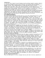 Esszék 'Listening Comprehension: Aural processes and Listening Comprehension Strategies ', 1.                