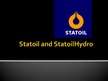 Prezentációk 'Statoil and StatoilHydro', 1.                