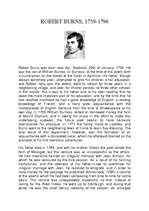Kutatási anyagok 'Robert Burns', 1.                