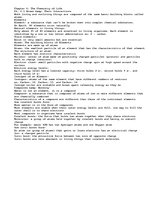 Összefoglalók, jegyzetek 'Chemistry of Life', 1.                