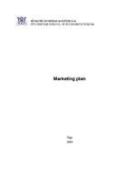 Üzleti tervek 'Marketing Plan', 1.                