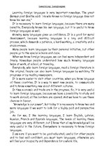 Esszék 'Learning Languages', 1.                