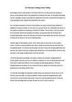 Esszék 'He Who Knows Nothing, Doubts Nothing', 1.                