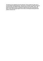 Összefoglalók, jegyzetek 'English Lesson in Form 6', 3.                