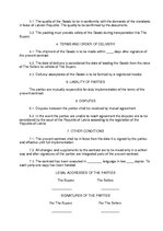 Minták 'Contract (Sale of Goods with Delay of Payment against the Pledge of the Buyer)', 2.                