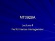Prezentációk 'Performance Management', 1.                