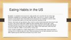 Prezentációk 'Food in the USA', 3.                