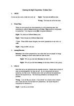 Összefoglalók, jegyzetek 'Prepositions in English', 1.                