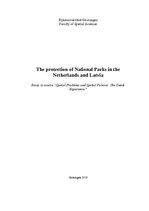 Kutatási anyagok 'The Protection of National Parks in the Netherlands and Latvia', 1.                