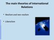 Prezentációk 'International Relations Theory and European Integration', 4.                