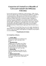 Prezentációk 'Comparison of Criminal Law of Republic of Latvia and Criminal Code Of Russian Fe', 14.                