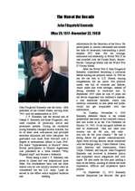 Összefoglalók, jegyzetek 'John Fitzgerald Kennedy', 1.                