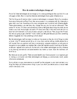 Esszék 'How Do Modern Technologies Change Us?', 1.                