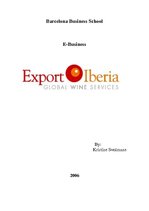 Kutatási anyagok 'Export Iberia - Wine Exporter', 1.                
