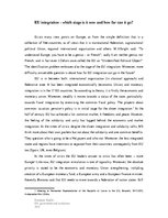 Esszék 'EU Integration - which Stage Is It Now and how Far Can It Go?', 1.                