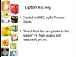 Prezentációk 'Lipton Tea', 7.                