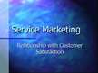 Prezentációk 'Service Marketing', 1.                