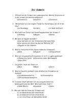 Összefoglalók, jegyzetek 'Die Schweiz', 1.                