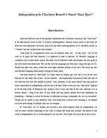 Kutatási anyagok 'Independency in Charlotte Bronte's Novel "Jane Eyre"', 1.                