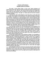 Esszék 'Latvia and Latvians. Popular Sports in Latvia', 1.                