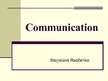 Prezentációk 'Communication', 1.                