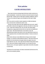 Összefoglalók, jegyzetek 'Water Pollution', 1.                