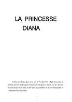 Kutatási anyagok 'La Princesse Diana', 1.                