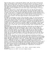 Esszék 'Organizational Behaviour Trends', 1.                