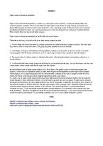 Összefoglalók, jegyzetek 'Open-Source Software Development', 1.                