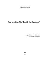 Kutatási anyagok 'Analysis of the Film "Bend it Like Beckham"', 1.                