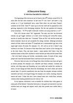 Esszék 'A Discursive Essay', 1.                