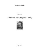 Kutatási anyagok 'Samuel Butler (1835-1902)', 1.                