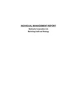 Kutatási anyagok 'Individual Management Report. Starbucks Corporation Ltd. Marketing Audit and Str', 1.                