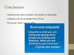 Prezentációk 'Business Etiquette in Finland', 16.                