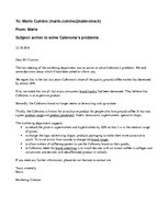 Minták 'Action to Solve Caferoma's Problems', 1.                