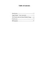 Kutatási anyagok 'The European Union Internal Market', 1.                