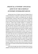 Esszék 'Political, Economic and Legal Aspects of the European Economic Integration Issue', 1.                