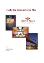 Üzleti tervek 'Marketing Communication Plan', 1.                