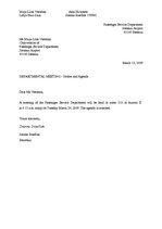 Minták 'Notice and Agenda', 1.                