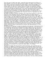 Esszék 'Influence of Media messages.', 1.                