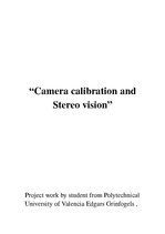 Kutatási anyagok 'Camera Calibration and Stereo Vision Using Python', 1.                