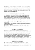 Összefoglalók, jegyzetek 'Personality and How It Affects Sports Performance', 2.                