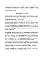 Összefoglalók, jegyzetek 'Personality and How It Affects Sports Performance', 3.                